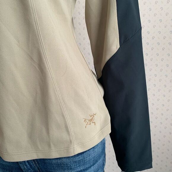 Arc'Teryx Tan Black Color Block Base Layer Sz Medium PW 5 - Picture 2 of 7